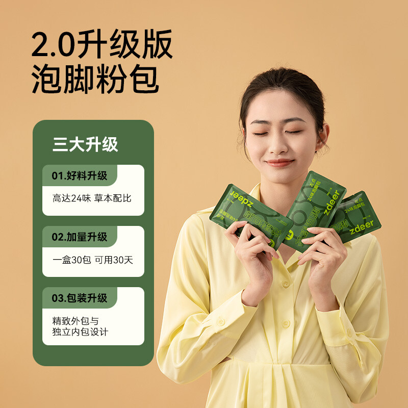 左点泡脚包24味泡脚粉艾草红花足浴草本粉包男女通用浴足包足部护理用品高清大图