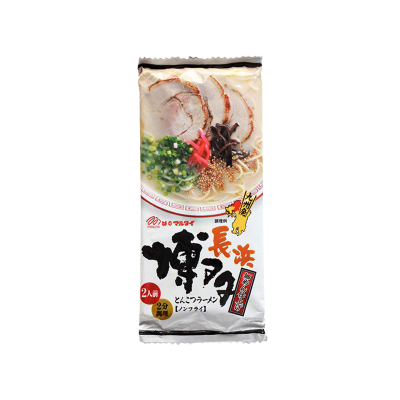 [2人份的量]丸太(MARUTAI)九州博多酱油豚骨浓汤拉面 185g/袋2人份量 拉面 方便速食 日本进口 进口食品