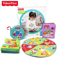 费雪Fisher-Price 婴幼儿布书 宝宝布书套装(含4本动物生物数字认知)F0811