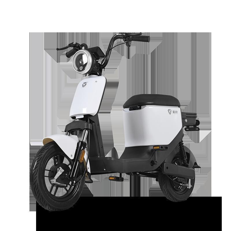 雅迪yadea欧逸升级版电动车轻便代步踏板车电瓶车男女代步车锂电轻便