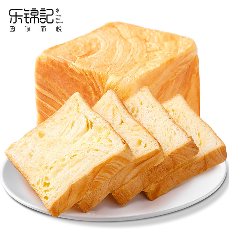 乐锦记 魔方生吐司早餐手撕面包整箱 奶香味健康食品办公室下午茶