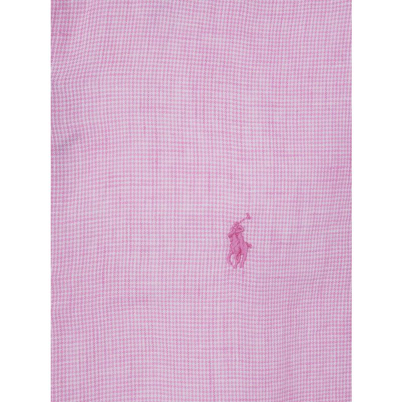 polo ralph lauren男士纯亚麻长袖衬衫透气舒适商务休闲装高清大图