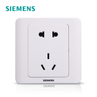 【官方正品】西门子(SIEMENS)开关插座面板86型其他远景雅白10A五孔电源插座