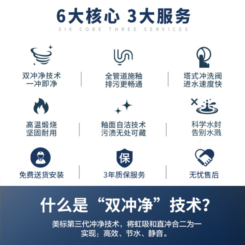 美标马桶适家4/6升节水型连体座厕高清大图