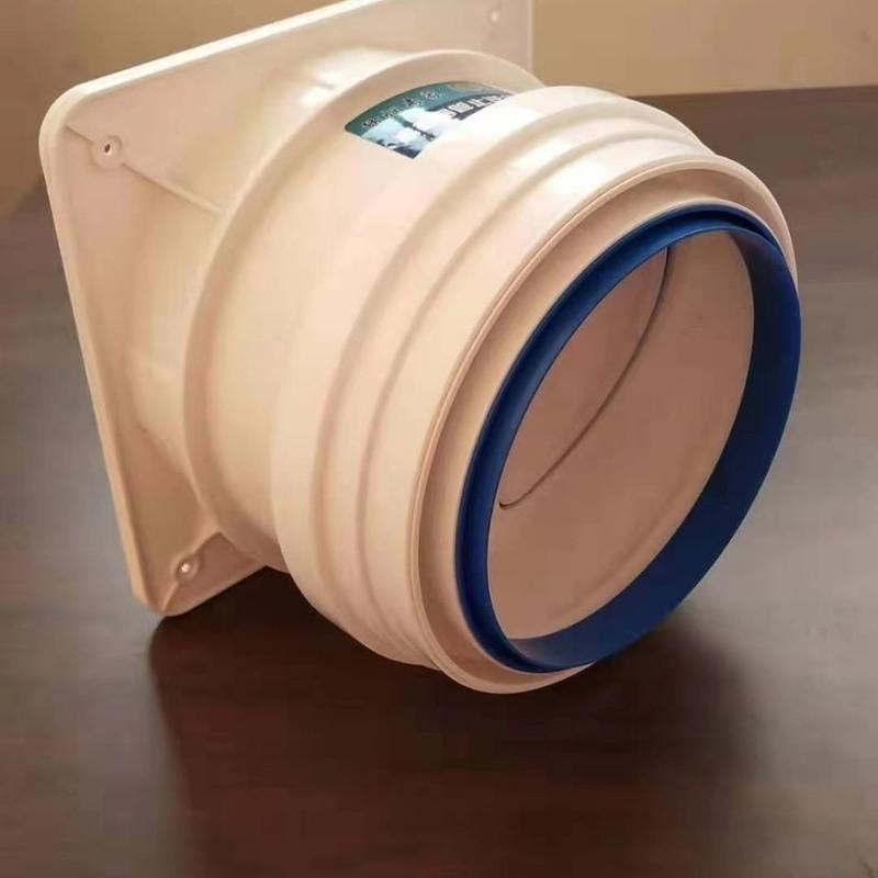 排烟道防烟宝油烟机止逆阀集成灶烟道管蒸汽排气管新风机单卫生间款无