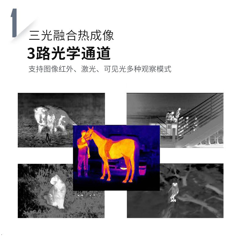 Lcantu徕佳图TI860 三光融合热成像侦察仪 非制冷型红外热成像仪高清大图