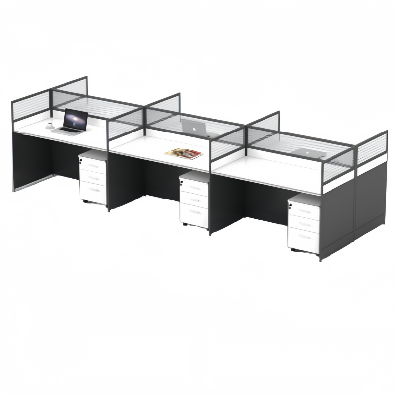 职员办公屏风桌高清大图