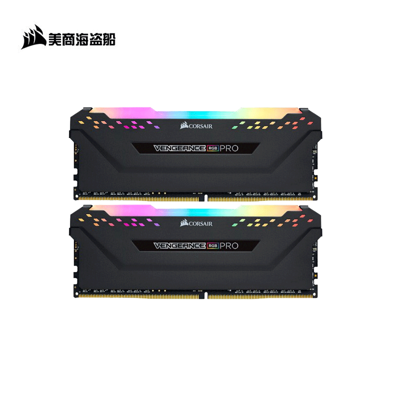 美商 海盗船(USCORSAIR) 64GB(16G×4连号)DDR4 3600 台式机内存条复仇者RGB PRO灯条高清大图