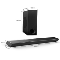 飞利浦(PHILIPS ) TAPB603回音壁 杜比全景声模拟 7.1声道环绕效果 电视音响 家庭影院