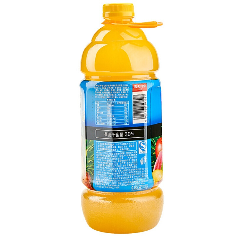 农夫果园30%番莓混合果蔬汁1.8L (6瓶)