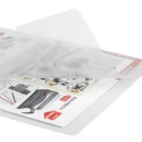 齐心(comix)E310二页文件套20个/包 A4单片夹 L型文件夹 资料套 透明文件袋 透明资料套 办公用品