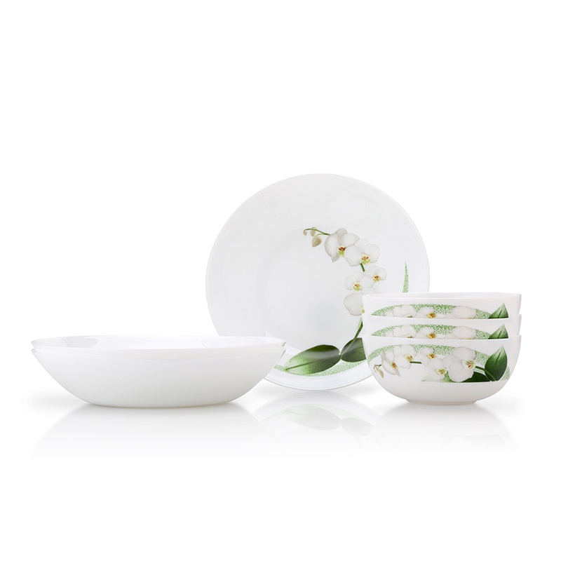 乐美雅悠兰白玉餐具6件套-LC-S100G
