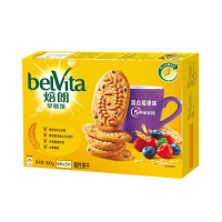 焙朗(BELVITA) 早餐饼干 零食 混合莓果味300g