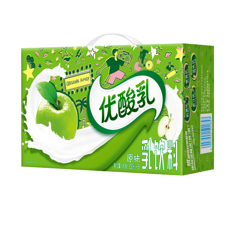 伊利 ad钙优酸乳 250ml*24瓶