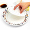 K73-8910白色饺子盘 盛饺子的托盘水饺盘子沥水双层盘水饺专用盘沥水漏水盘子仿瓷餐具