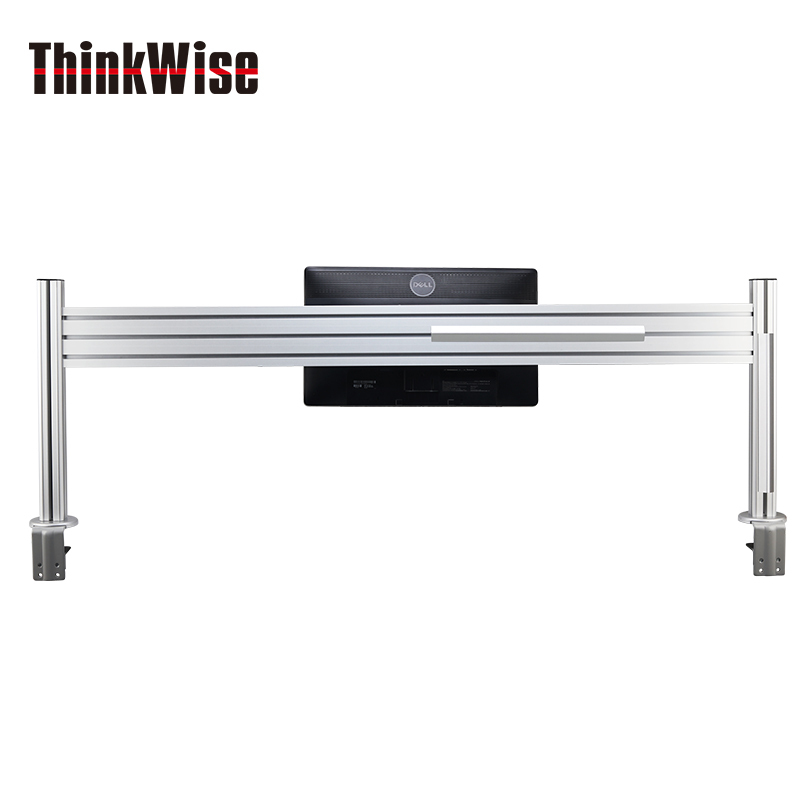 ThinkWise 慧想 桌面单层屏风支架(1200~1600mm)G-穿孔/C-夹具 CPF-01