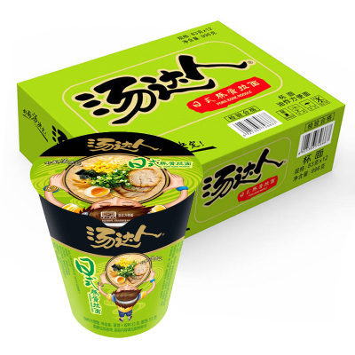 统一 汤达人日式豚骨拉面 83g*12杯整箱装方便面