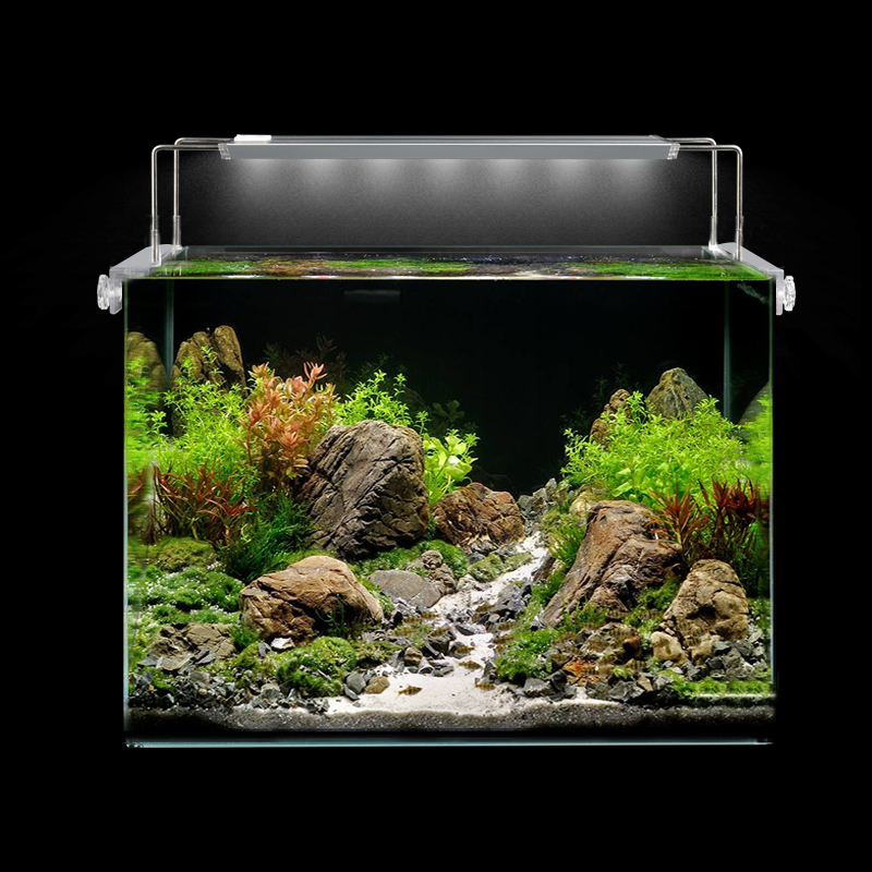 鱼缸灯LED灯水灯架鱼缸夹灯水族箱照明缸灯架高透光LED高显指高清大图