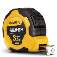 得力(deli)DL3795C钢卷尺带磁自锁(黄)3mX16mm