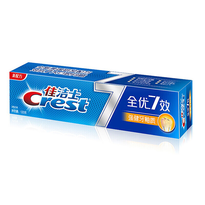 佳洁士全优7效强健牙釉质牙膏120克高清大图