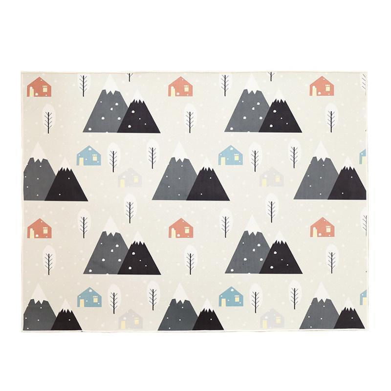 美帮汇儿童地毯儿童房公主地毯宝宝卧室客厅满铺床边地垫 K08妮维村庄 160*230cm