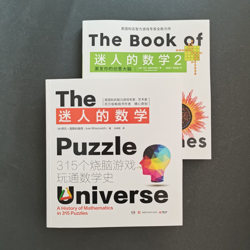 [正版]迷人的数学(套装2册):315个烧脑游戏玩通数学史+激发你的创意大脑 伊凡·莫斯科维奇 呈现数学之美高清大图