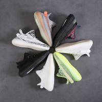 联名Diao Yeezy帝奥椰子ins超火350冰蓝白满天星椰子分化鞋户外运动男鞋真爆天使透气女鞋休闲百搭情侣鞋子