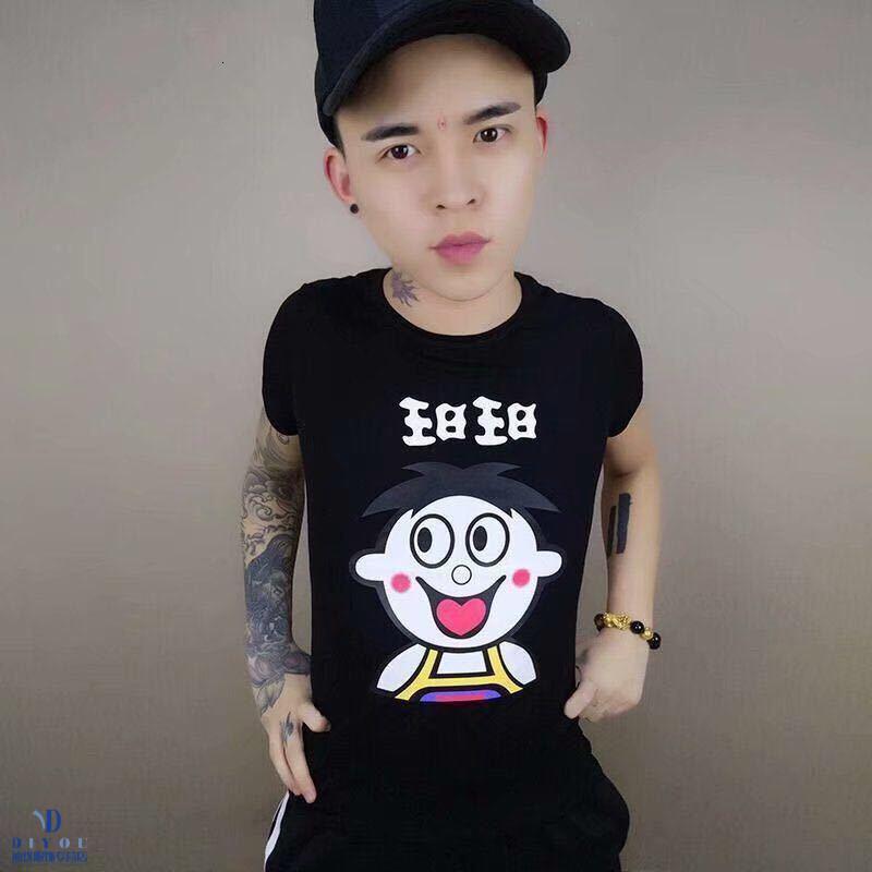 套装旺仔牛奶短袖抖音同款衣服ins超