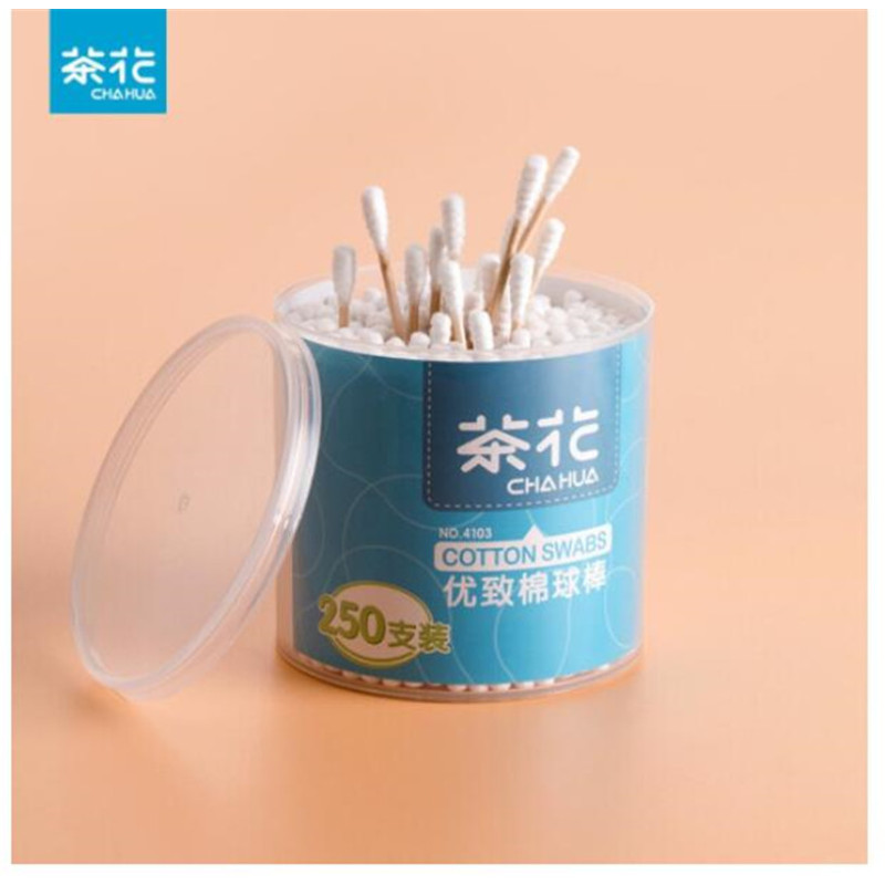 茶花 棉签棒双头棉签4103 250支/盒