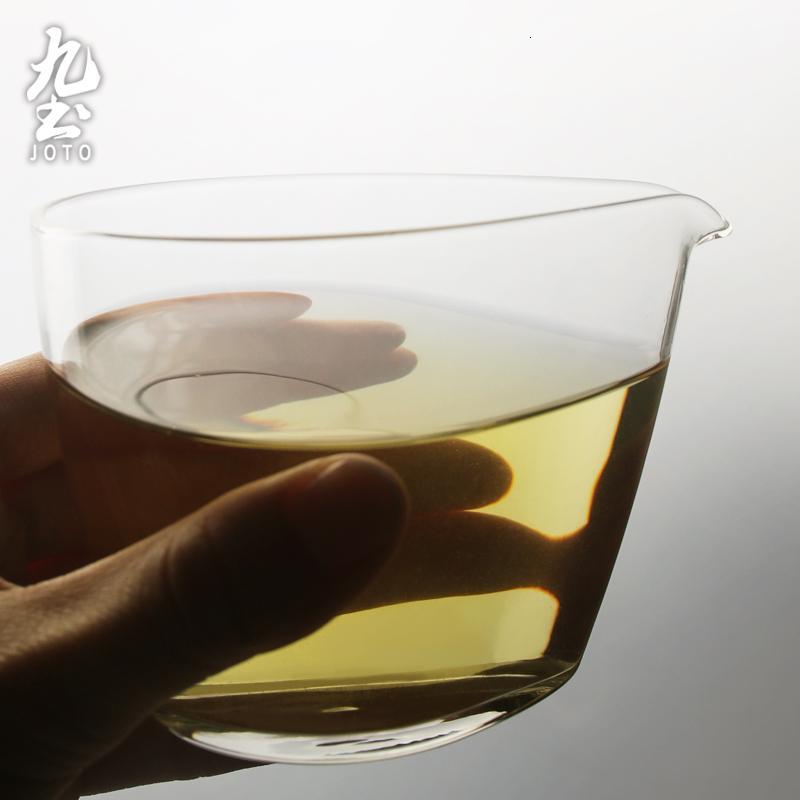 玻璃公道杯水滴公杯日式耐热匀杯茶海手工玻璃功夫茶具分茶器