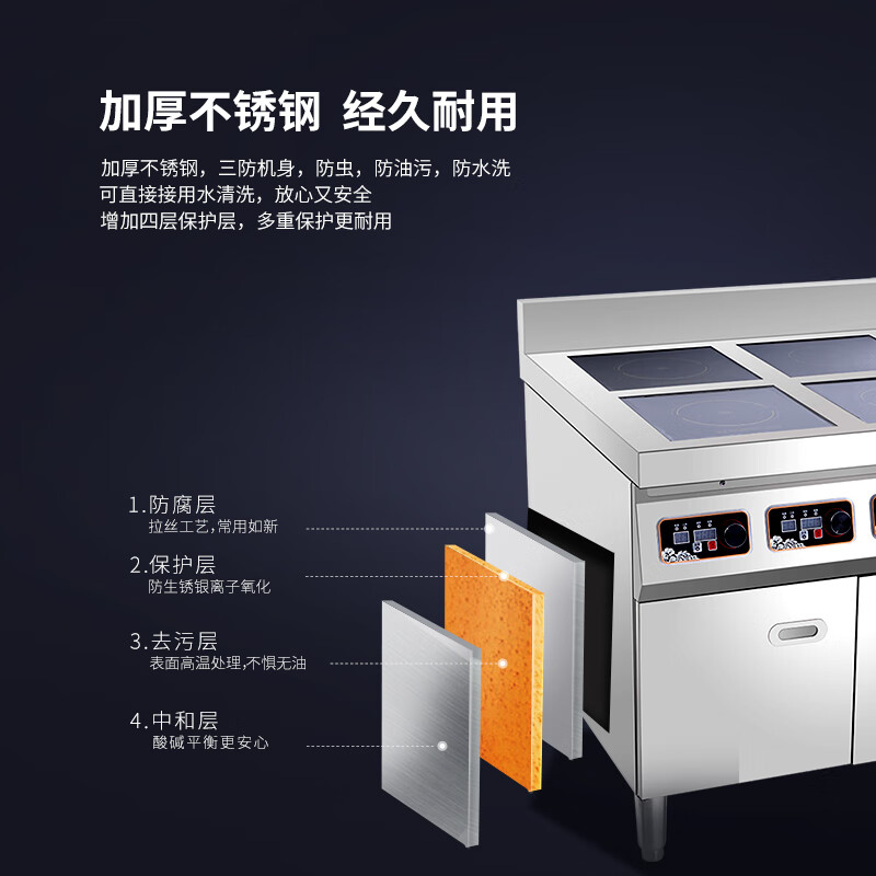 脉巴赫智能电磁炉大功率快速加热节能静音设计时尚简约家用高效烹饪神器高清大图