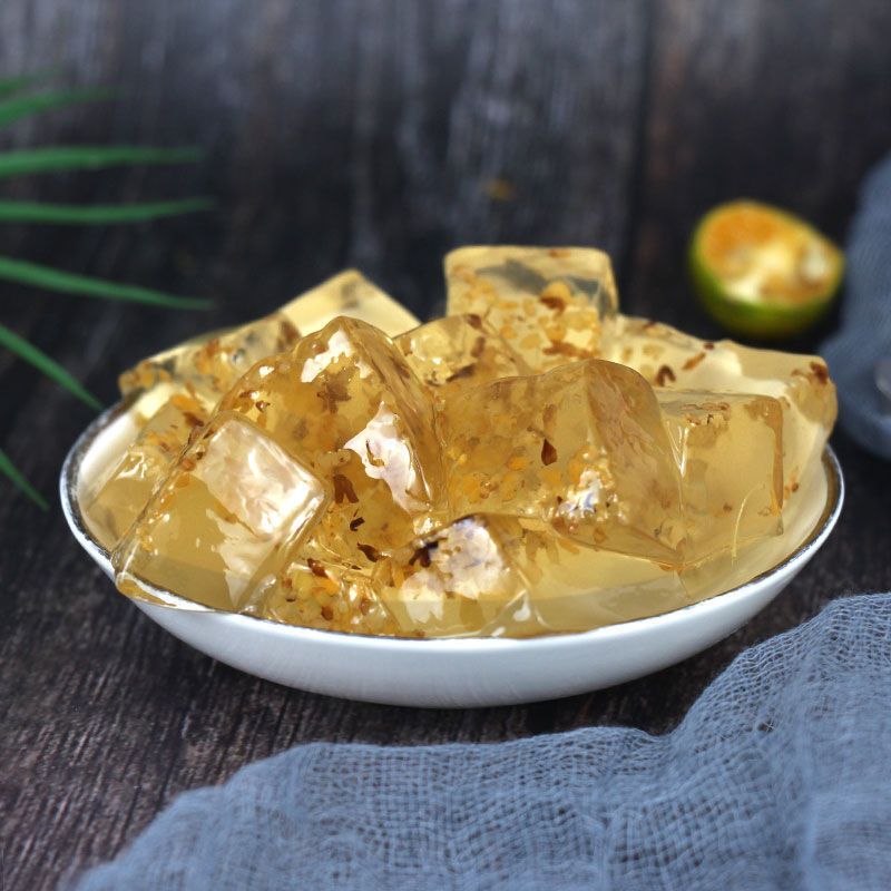 鲜绿鲜活爱玉粉爱玉冻粉果冻布丁粉果凝粉珍珠奶茶店