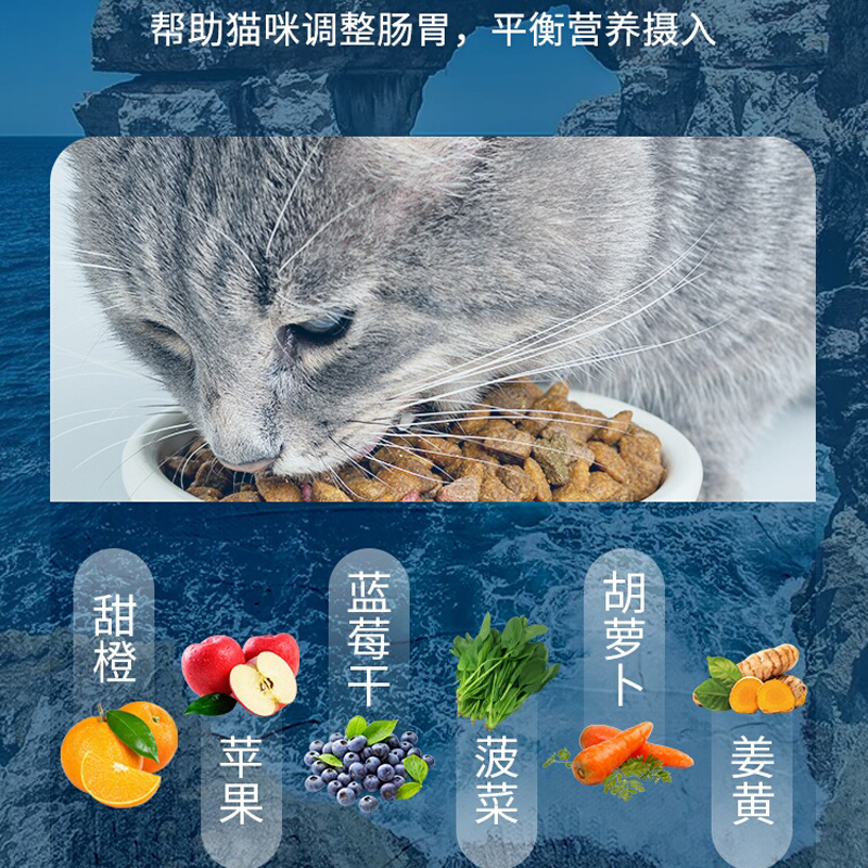 法米娜意大利进口法明娜无谷成猫粮鲱鱼甜橙1.5kg
