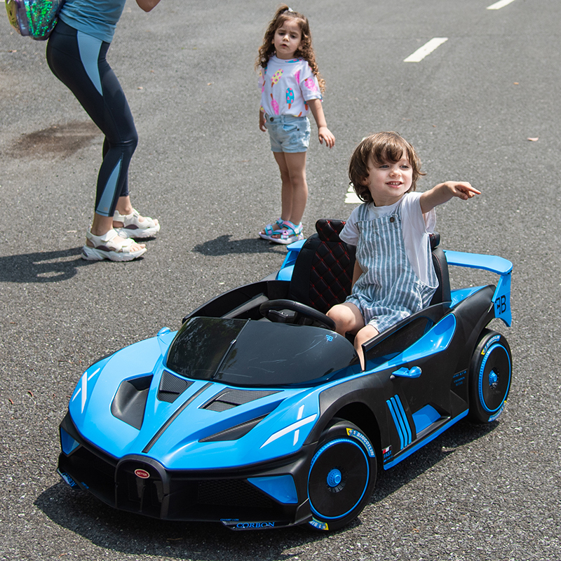 小嘎子儿童电动车806布加迪电动汽车210岁四轮电瓶车四驱动大电瓶赛车