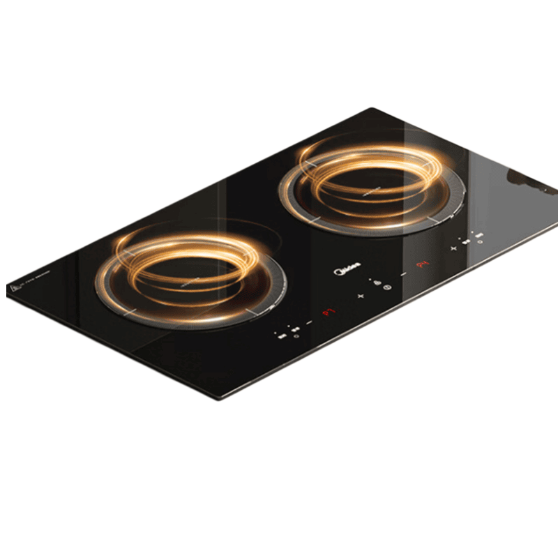美的 (Midea) MC-ZHE3317 电磁炉 3300W大功率 恒匀火炒菜火锅 双头灶台一体面板