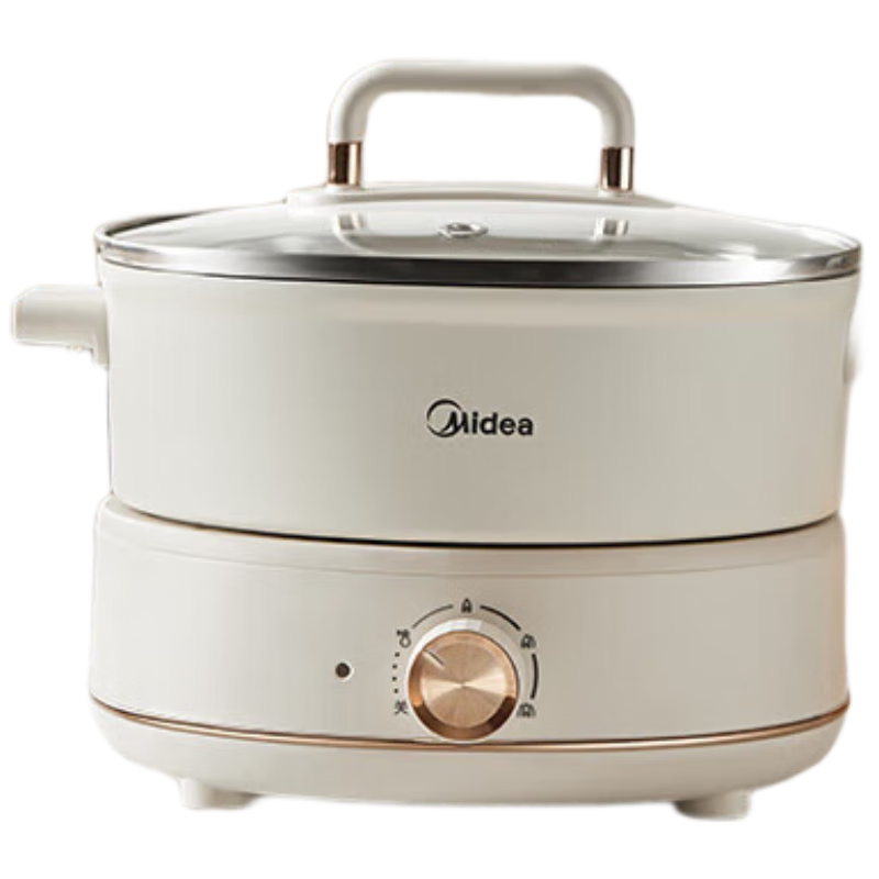 美的(Midea)电煮锅电火锅电炒锅电蒸锅分体式家用多功能锅四季小嗨锅 MC-HGC232301