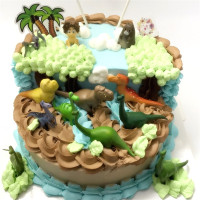 10寸场景创意儿童侏罗纪小恐龙日蛋糕同城速递北京上海广州深圳杭州重庆全国配送北京上海广州深圳杭州重庆定