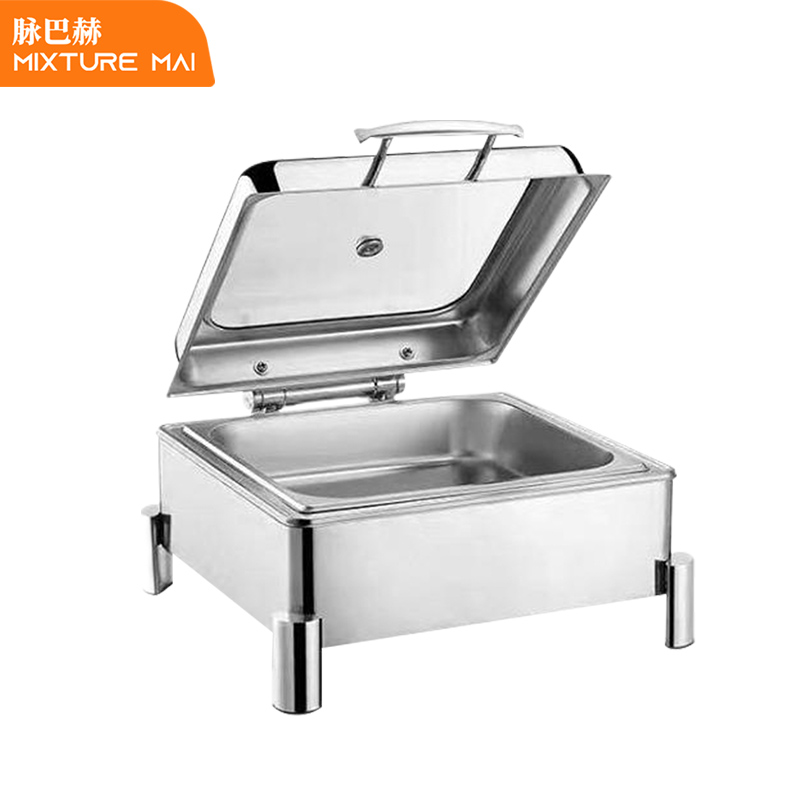 脉巴赫 经典款保温餐炉布菲炉 数显温控正方形液压餐炉MBH-KY-JJ02-Z