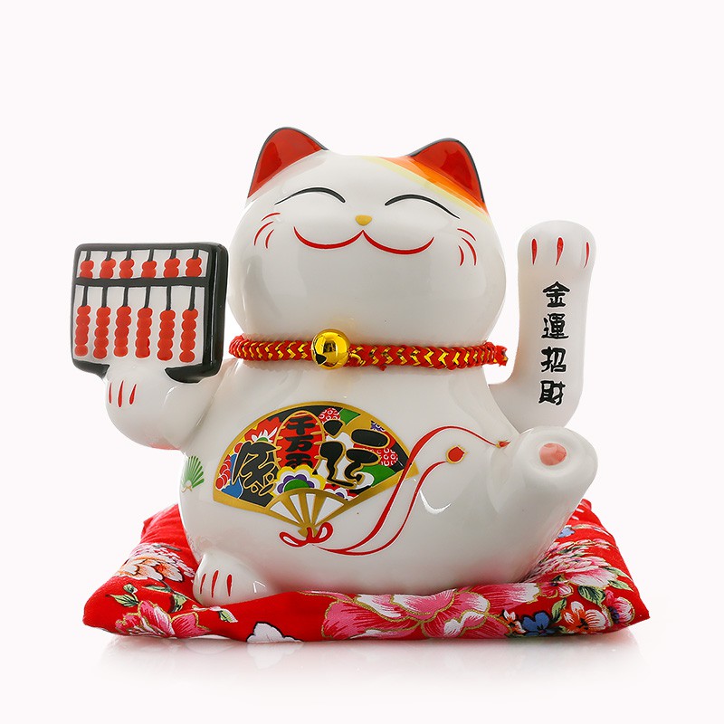 猫小摆件店铺开业收银台6寸家居客厅电动摇手自动招手 三维工匠 六寸摇手千万两猫高清大图