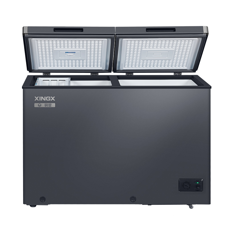 星星XINGX 双温卧式冷藏冷冻家用冷柜晶钻包角中梁除霜 冷藏铜管蒸发器 BCD-220C/DC高清大图