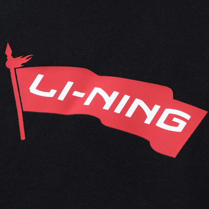 LINING中国李宁红旗联名卫衣巴黎纽约时装周运动套头连帽衫 AWDPB11高清大图