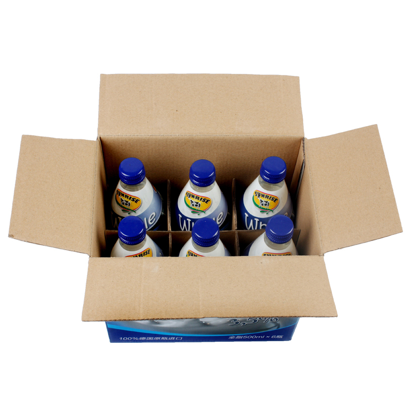 黎明·慕思兰德 全脂纯牛奶500ml*6(玻璃瓶)/装 德国原装进口
