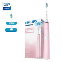 飞利浦(Philips) 电动牙刷 净齿呵护型 成人声波震动牙刷软毛 2种洁齿强度可选力度感应 HX6806/02