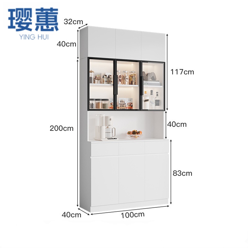 璎蕙 餐边柜80*40*240cm台高清大图