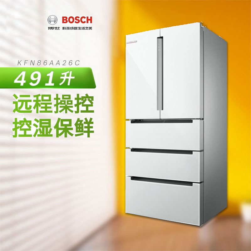 [零度维他]博 世 抗菌风冷无霜 玻璃五门冰箱 KFN86AA26C