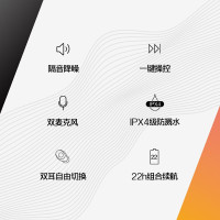 Skullcandy 骷髅头 JIB True 吉布豆 真无线蓝牙耳机 入耳式运动音乐耳机轻巧实用 92蓝