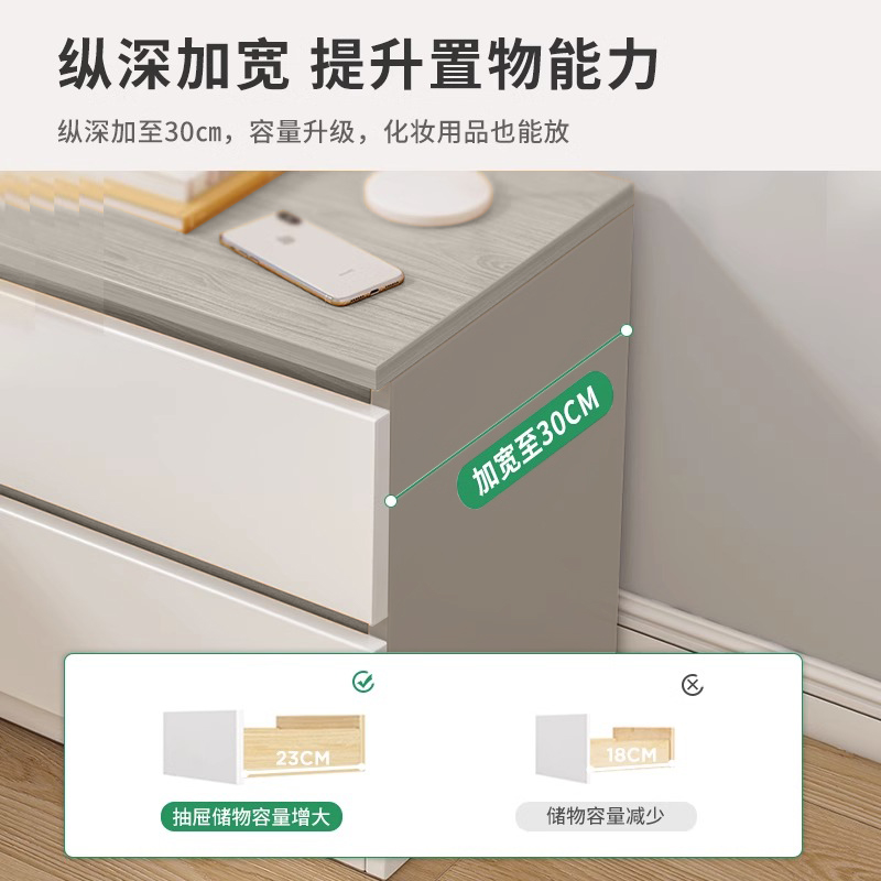 蕃蒂床头柜400*650*550mm台高清大图