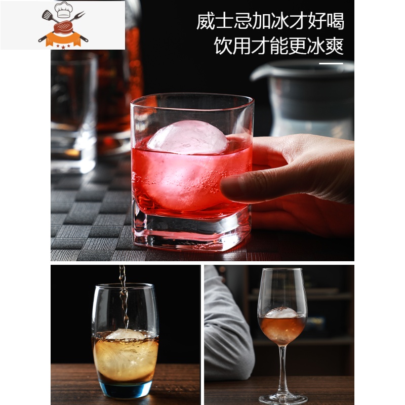 3只威士忌冰球模具透明无气泡大冰块制作器家用冰格冰盒制冰器 敬平 灰色[3只装]高清大图