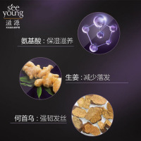 滋源洗发水露液乳商超氨基酸生姜健发洗头水 535ml控油强根健发止痒滋润发丝呵护头皮送六神沐浴露套装+补水保湿面膜