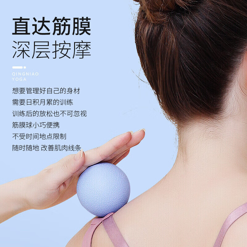 匹克筋膜球足底筋膜球背部肌肉放松康复按摩球手腕训练手抓球 蓝色 YW71430高清大图